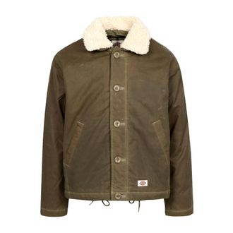 Dickies Jassen, Heren, Groen, XL, Katoen, Waxed Canvas Jacket