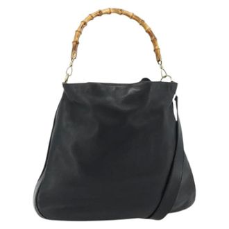 Gucci Pre-owned Handbags, female, Black, Size: ONE SIZE Pre-owned Vintage Shoulder Bag