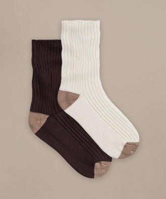 BAM Womens Cosy Gifting Socks - 2 Pack -Size 4-7 - UK Size 4-7