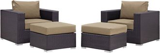 ModWay Convene 4-Piece Outdoor Patio Sectional Set