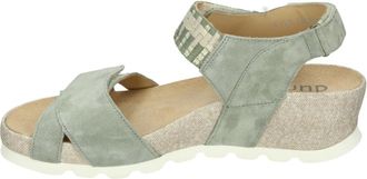 Durea Schoenen, Dames, Groen, 39 EU, Su&egrave;de, 7429 G Wedge Sandal