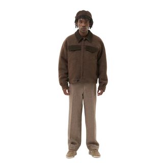 Filling Pieces Jassen, Heren, Bruin, M, Wol, Box Jacket Brown