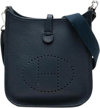 Herm&egrave;s Pre-owned Tela shoulder-bags - - Pre-owned - Donna - Blu - ONE SIZE