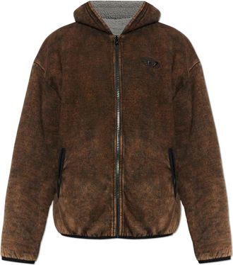 Diesel S-Bryan Jacket - Heren - Zomerjassen - Bruin - M - Katoen - Jassen
