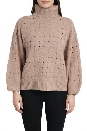 Love Token Winnie Turtleneck Sweater In Oatmeal