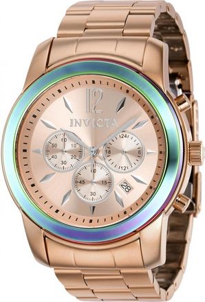 Invicta Specialty Chronograph Quartz Rose Dial Mens Watch 40493