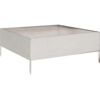 vidaXL Fioriera Rialzata da Giardino 100x100x25 cm in Acciaio Inox - Vidaxl