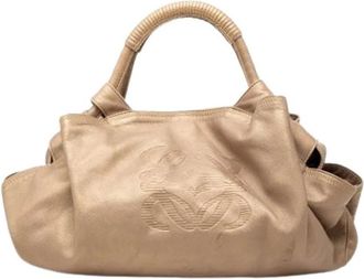 Loewe Pre-owned Aire Hobo Bag - Dames - Vintage Handtas - Beige - ONE Size - Leer - Vintage