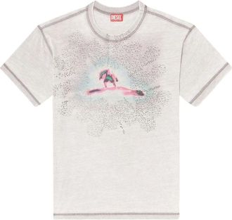 Diesel Hombre, Camisetas, Gris, Talla: L