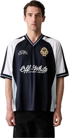 Off-white Tops, Heren, Veelkleurig, M, Polyester, Royal Team Voetbal T-shirt