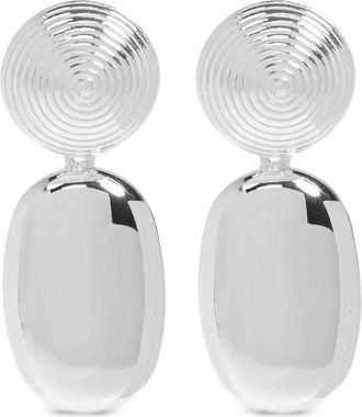 LI&Eacute; STUDIO Carla oorbellen met spiraal design - Zilver