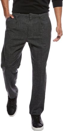 Rag & Bone Evan Wool & Linen-Blend Pleated Trouser