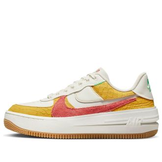 Nike (WMNS) Nike Air Force 1 PLT.AF.ORM LV8 Yellow Ochre Magic Ember DX3209-133