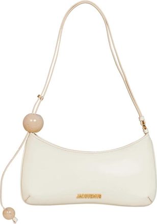 Jacquemus Bisou Perle Schoudertas - Dames - Schoudertassen - Beige - ONE Size - Leer - Tassen