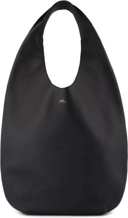 A.P.C. Le Neige shoulder bag - Dames - Handtassen - Zwart - ONE Size - Leer - Tassen
