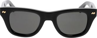 Bottega Veneta Nieuwe Klassieke Vierkante Zonnebril van 48 mm - unisex - Accessoires - Zwart - Maat: ONE Size