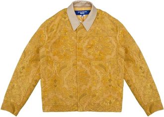 Junya Watanabe Jassen, Heren, Geel, M, Katoen, Floral Pattern Jacket