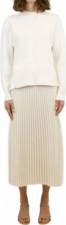 SIMKHAI Valor Midi Skirt In Ivory