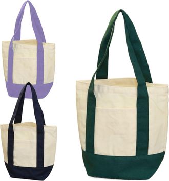 Generic Shopping Bag - Canvas Standard 1 Pc 33x28x15cm Foldable Washable | Grocery Bag, Embroidery Shoulder Pack Lunch Beach Gym Travel Weekend, Carrier Bags 