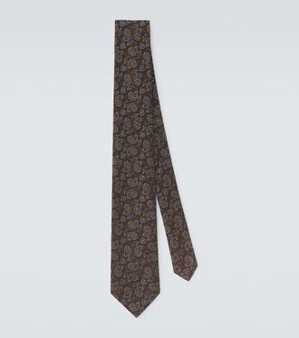 Charvet Silk paisley jacquard tie