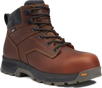 Timberland TiTAN EV 6 Waterproof Composite Toe Work Boot in Brown at Nordstrom, Size 8.5