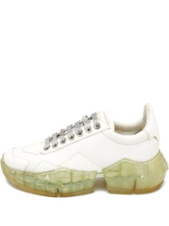 Jimmy Choo London Sneakers Diamond - Bianco