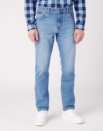 Wrangler Slim-fit-Jeans WRANGLER WRANGLER Jeans Slim Fit TEXAS SLIM, Herren, Gr. 30, L&auml;nge 34, blau, Obermaterial: 54% Baumwolle CO. 25% Baumwolle CO recyc.. 2