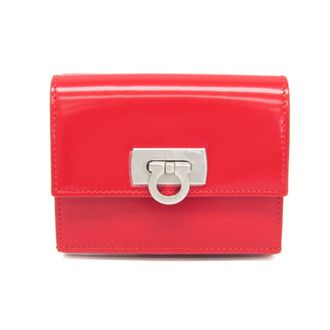 Ferragamo Gancini Leather Wallet (Bi-Fold) (Pre-Owned)