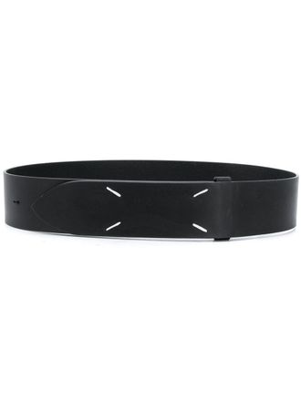 Maison Margiela stitch detail belt - Black