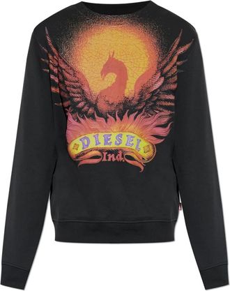 Diesel Hombre, Sudaderas, Negro, Talla: S