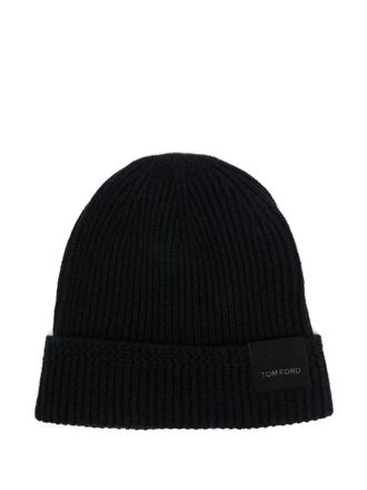 Tom Ford cashmere beanie - men - Cashmere - M - Blue