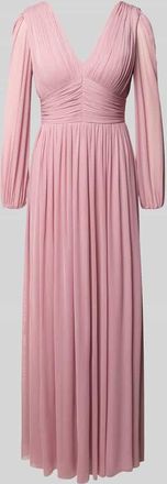 Lipsy Regular Fit Abendkleid in Falten-Optik in Pink, Gr&ouml;&szlig;e 34