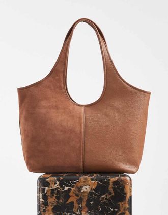 Michael Kors Henly - Borsa shopping grande marrone valigia