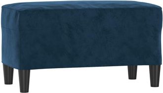 vidaXL Banco De Terciopelo Azul 70x35x41 Cm Vidaxl