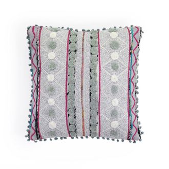 Oresteluchetta Coj&iacute;n 100% algod&oacute;n con funda desenfundable cm. 45 x 45