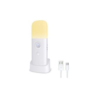 OEM Luz Nocturna Led Recargable Para Adultos, 2000 Mah, Sensor De Movimiento Para Uso En Interiores, 5 Niveles De Brillo Ajustables (luz C&aacute;lida)