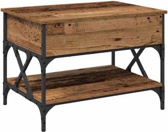 vidaXL Mesa De Caf&eacute; Madera Vieja 70x50x50cm Madera Contrachapada Vidaxl