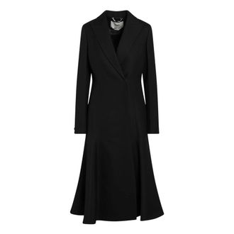 Fendi Grain de Poudre Wool Coat - female - Fendi - Single-Breasted Coats - Black - S - Coats