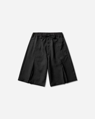 adidas Y-3 Sport Uniform Pleated Shorts Black