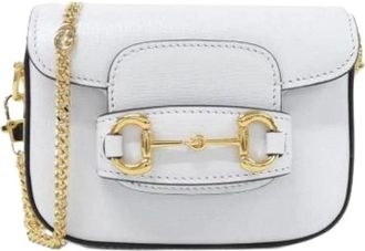 Gucci Pre-owned Cross Body Bags, female, White, Size: ONE SIZE Pre-owned Vintage Shoulder Bag