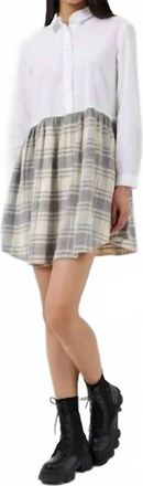 French Connection Womens Arla Flannel Shirtdress In White