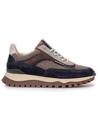 Floris Van Bommel Sneaker Van Bommel De Grommer bruin vlakken