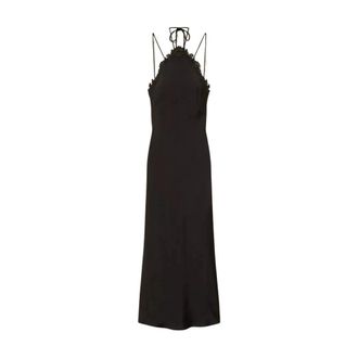 Twinset Gowns - Dames - Avondkleed - Zwart - L - Polyester - Kleedjes