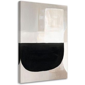 Artgeist Quadro su tela, Astratto geometrico Minimalismo Grigio - 60x90