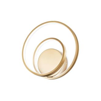 Netlighting Oz Integrated LED Wall Lamp Brass 2700K in Gold