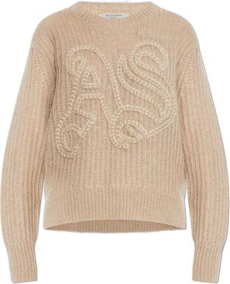 AllSaints Round-neck Truien - Dames - Ronde hals truien - Beige - S - Truien & Vesten