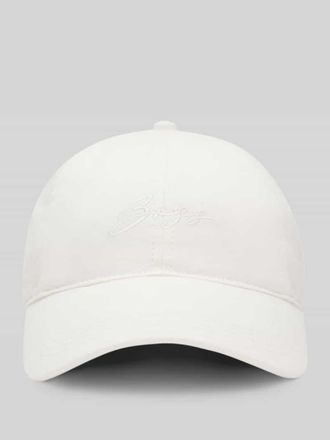 Boss Orange by Hugo Boss BOSS Orange Basecap aus reiner Baumwolle mit Label-Stitching Modell LILYAN in Offwhite, Gr&ouml;&szlig;e 1