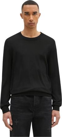 Paul Smith Trui met ronde hals - Heren - Ronde hals truien - Zwart - XL - Wol - Truien & Vesten
