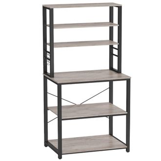 Vasagle Estanter&iacute;a de cocina de 40 x 60 x 167 cm de color gris y negro