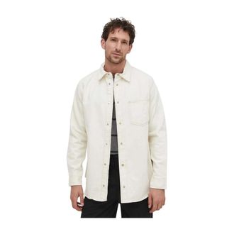 Sams&oslash;e & Sams&oslash;e Sadamon Denim Shirt - Heren - Spijkerjassen - Beige - S - Denim - Jassen